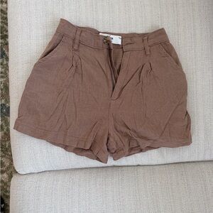 Hollister High Waist Tan Women's Shorts